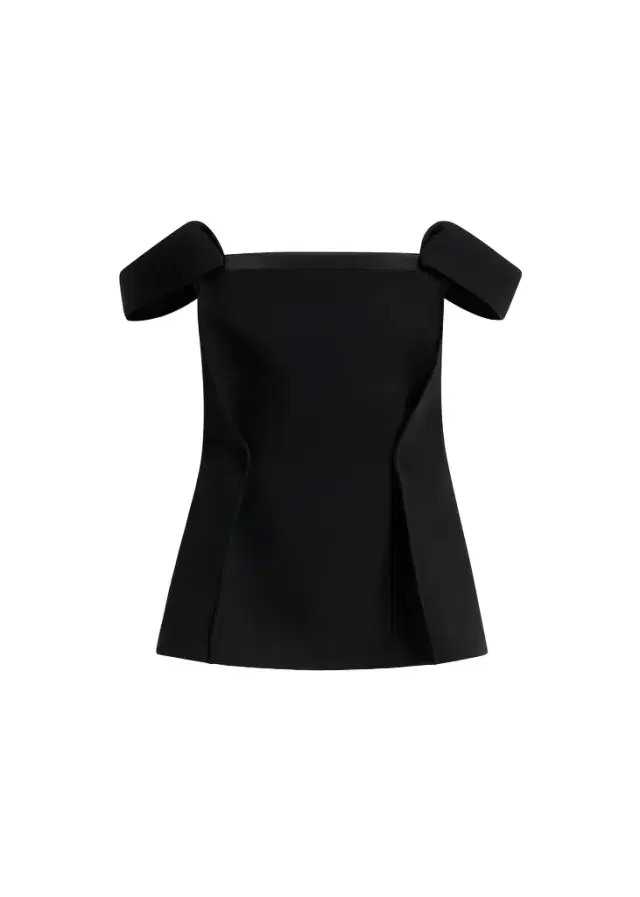 Yasmina Top In Black Crepe