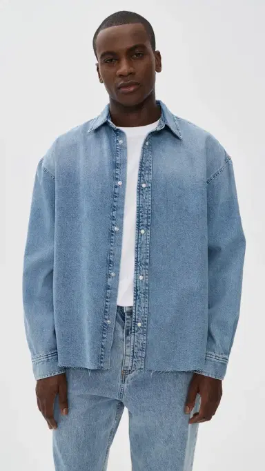 Frame Relaxed Denim Shirt Suntrace M | Thumbnail 2 Frame Relaxed Denim Shirt Suntrace M | Thumbnail 2