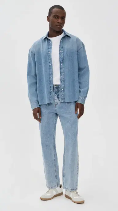 Frame Relaxed Denim Shirt Suntrace M | Thumbnail 5 Frame Relaxed Denim Shirt Suntrace M | Thumbnail 5