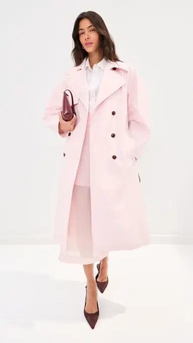 LE BOP Toby Trench Coat Icy Pink L | Thumbnail 2