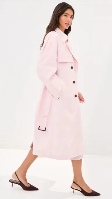 LE BOP Toby Trench Coat Icy Pink L | Thumbnail 4