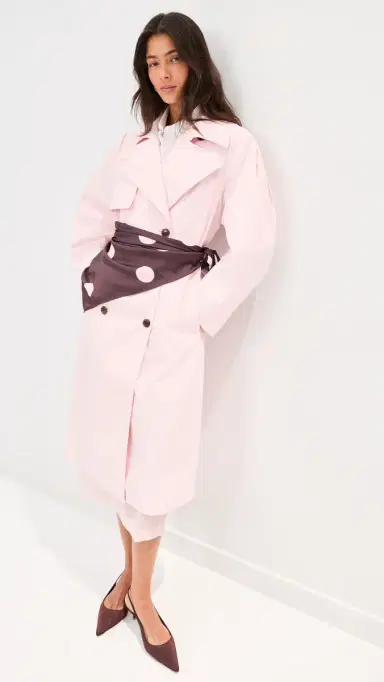 LE BOP Toby Trench Coat Icy Pink L | Thumbnail 5