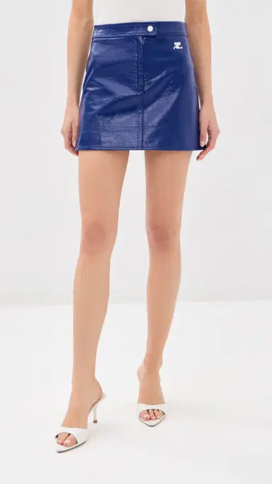 Courrèges Reedition Vinyl Mini Skirt | Thumbnail 3