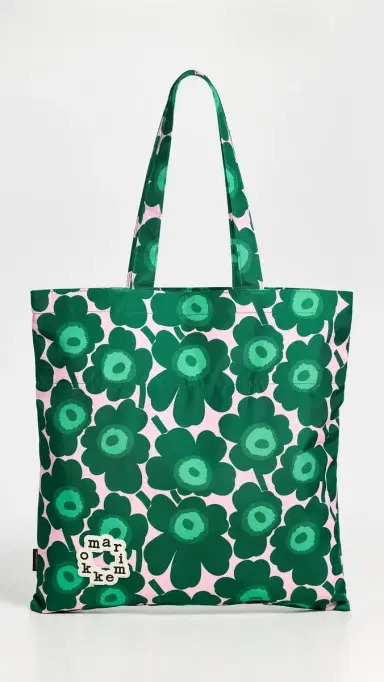 Marimekko Metka Mini Unikko Shoulder Bag dark green, pink, green One Size | Thumbnail 2