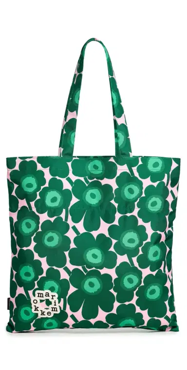 Marimekko Metka Mini Unikko Shoulder Bag dark green, pink, green One Size | Thumbnail 1