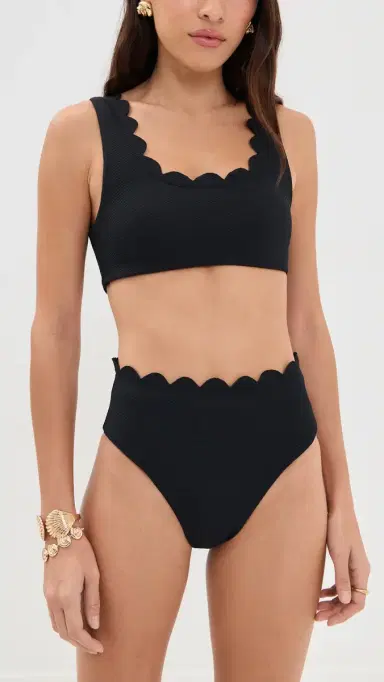 Beach Riot Madison Bikini Top Black | Thumbnail 5