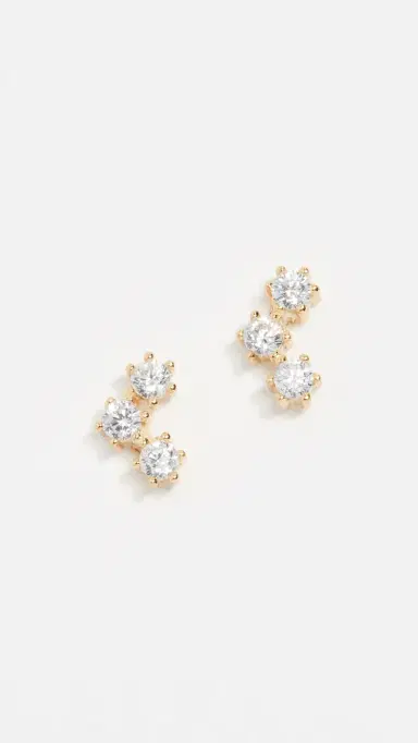 Shashi Trinity Stud Earrings | Thumbnail 2