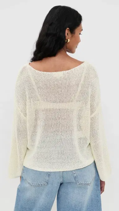 L'Agence Ethan Knit Pullover Vanilla S | Thumbnail 3