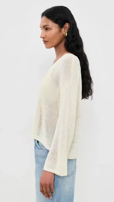 L'Agence Ethan Knit Pullover Vanilla S | Thumbnail 4