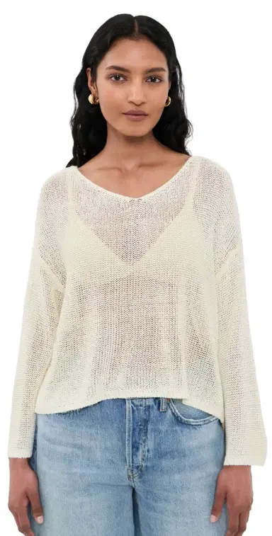 L'Agence Ethan Knit Pullover Vanilla S | Thumbnail 1