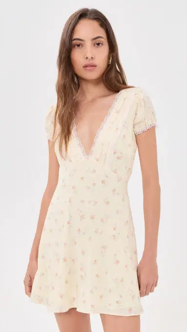 LoveShackFancy Yasmin Dress Lemon Haze | Thumbnail 2