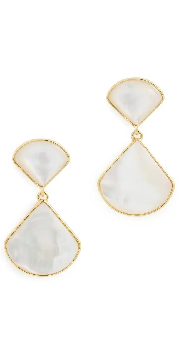 SHASHI Julien Drop Earrings Mother of Pearl One Size