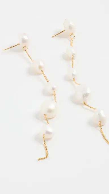 Cult Gaia Atum Earrings Pearl | Thumbnail 4