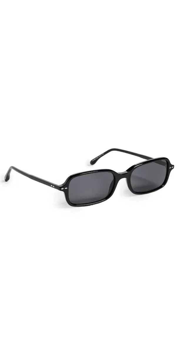 Rectangular Sunglasses Black One Size