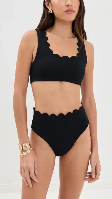 Beach Riot Nessa Bottoms Black | Thumbnail 4