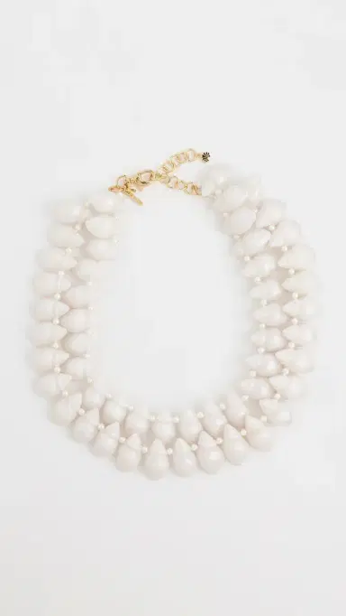 Lele Sadoughi Conch Shell Layered Necklace Mother of Pearl One Size | Thumbnail 2
