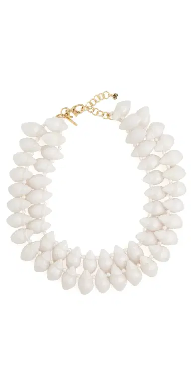 Lele Sadoughi Conch Shell Layered Necklace Mother of Pearl One Size | Thumbnail 1