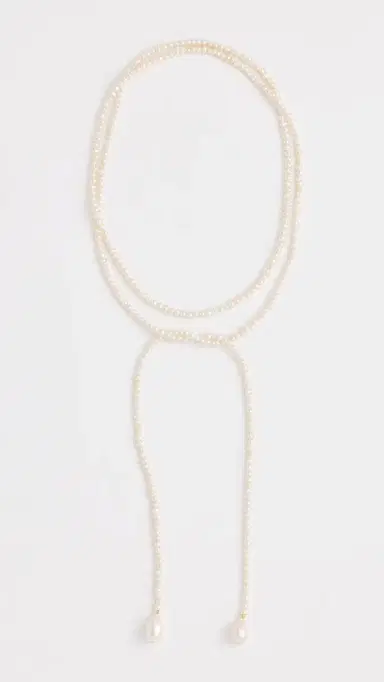 SHASHI Monica Pearl Necklace Pearl One Size | Thumbnail 2