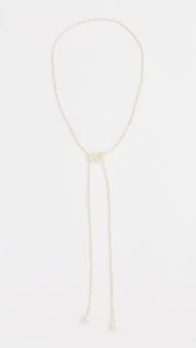 SHASHI Monica Pearl Necklace Pearl One Size | Thumbnail 4