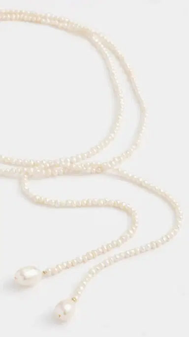 SHASHI Monica Pearl Necklace Pearl One Size | Thumbnail 5