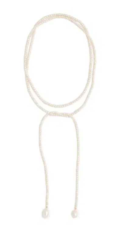 SHASHI Monica Pearl Necklace Pearl One Size | Thumbnail 1