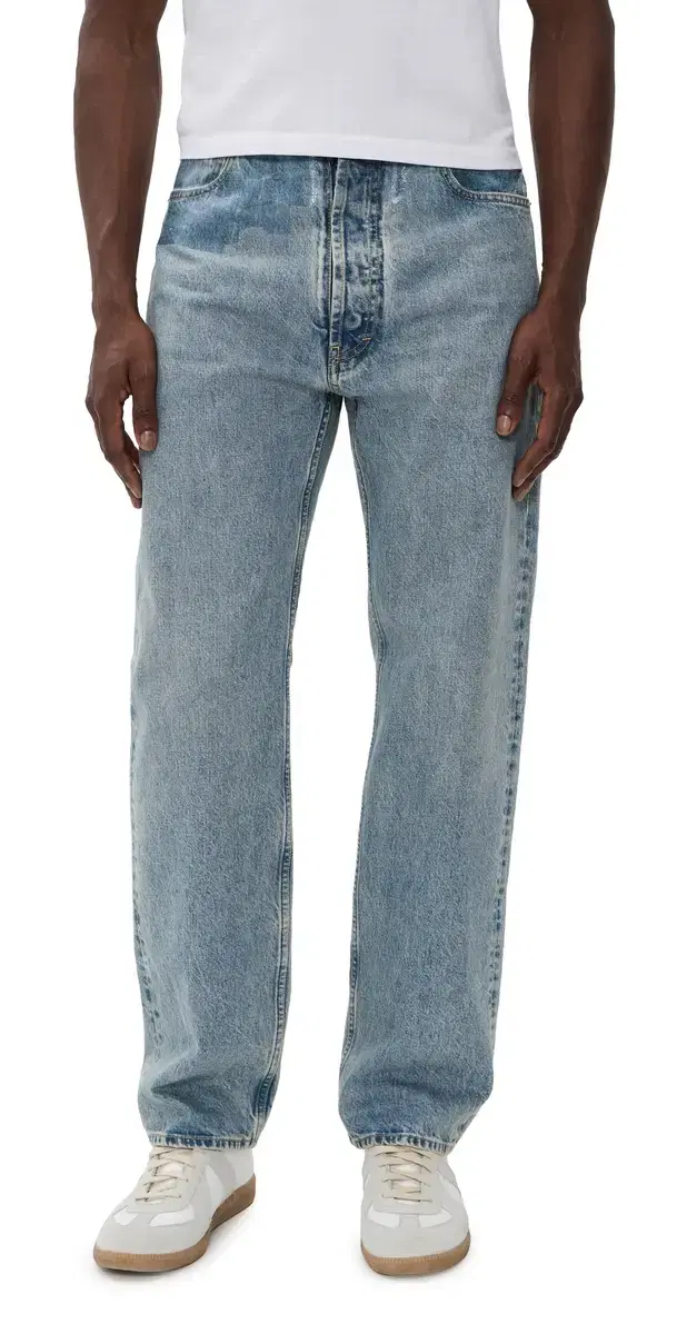 Maison Margiela Japanese Denim Taped Pants Ice Blue