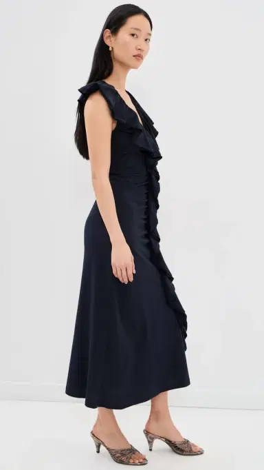 Ulla Johnson Chiara Cotton Ruffle Dress | Thumbnail 4 Ulla Johnson Chiara Cotton Ruffle Dress | Thumbnail 4