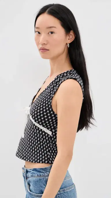 Free People Good Graces Top Black Combo M | Thumbnail 4