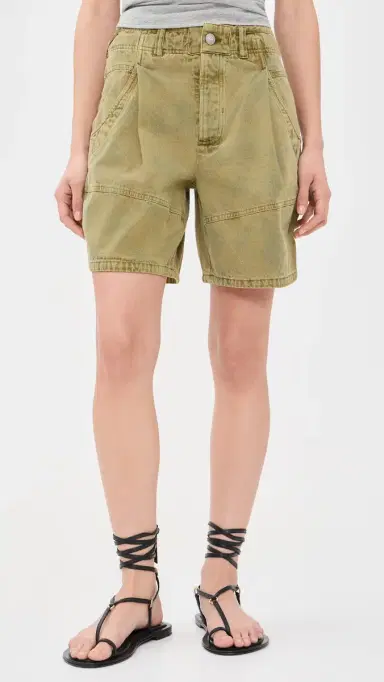 Free People Wild Rebel Shorts Outlaw Taupe | Thumbnail 2