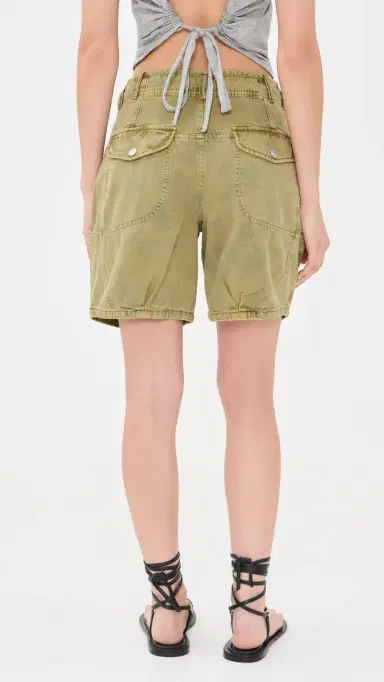 Free People Wild Rebel Shorts Outlaw Taupe | Thumbnail 3