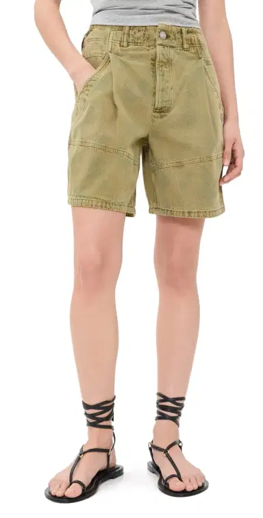 Free People Wild Rebel Shorts Outlaw Taupe | Thumbnail 1