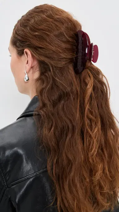 PARKE Claw Clip Maroon One Size | Thumbnail 3
