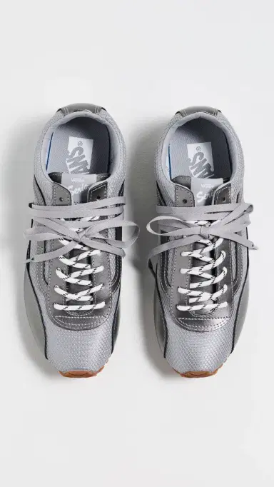 Vans Premium Super Lowpro Trainer Sneakers Marathon Silver | Thumbnail 5