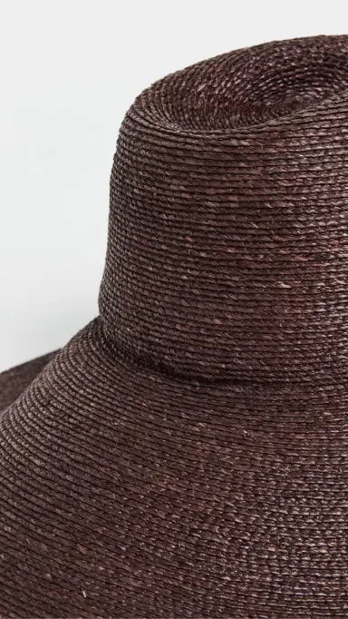 JANESSA LEONE Colette Straw Hat Chocolate S | Thumbnail 5 JANESSA LEONE Colette Straw Hat Chocolate S | Thumbnail 5