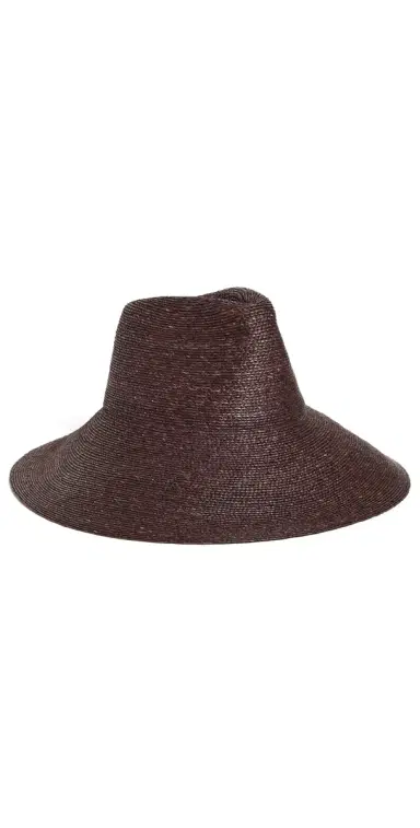 JANESSA LEONE Colette Straw Hat Chocolate S | Thumbnail 1 JANESSA LEONE Colette Straw Hat Chocolate S | Thumbnail 1
