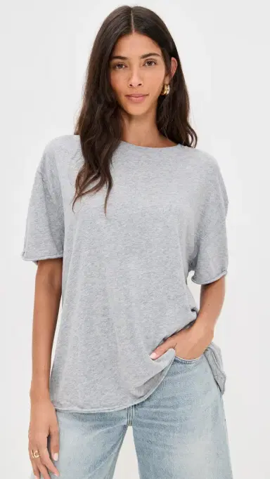 Free People Nina Tee Heather Grey | Thumbnail 2 Free People Nina Tee Heather Grey | Thumbnail 2