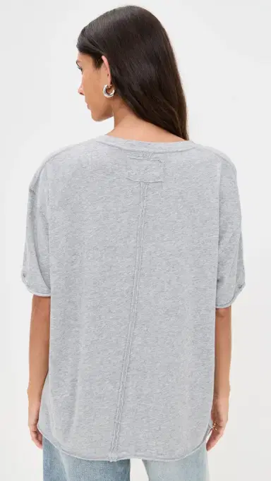 Free People Nina Tee Heather Grey | Thumbnail 3 Free People Nina Tee Heather Grey | Thumbnail 3