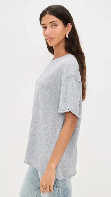 Free People Nina Tee Heather Grey | Thumbnail 4 Free People Nina Tee Heather Grey | Thumbnail 4