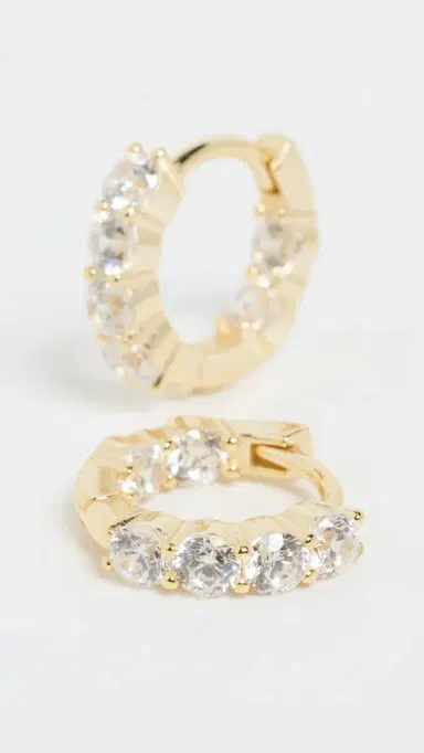 SHASHI Manchester Hoops Gold One Size | Thumbnail 4