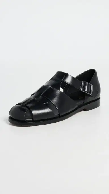 G.H. BASS G. H. Bass Potter Leather Fisherman Sandals Black 9 | Thumbnail 2