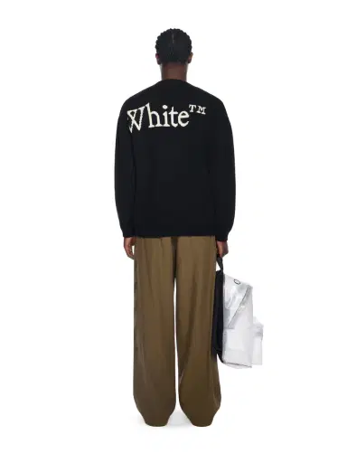 Off-White Bookish Knit Crewneck Sweater | Thumbnail 4 Off-White Bookish Knit Crewneck Sweater | Thumbnail 4