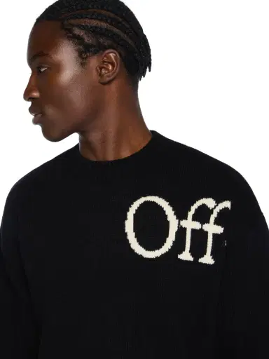 Off-White Bookish Knit Crewneck Sweater | Thumbnail 5 Off-White Bookish Knit Crewneck Sweater | Thumbnail 5
