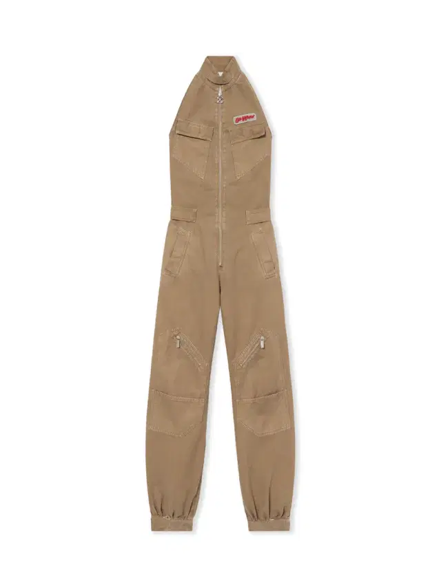 Off-White Canvas Pocket Jumpsuit