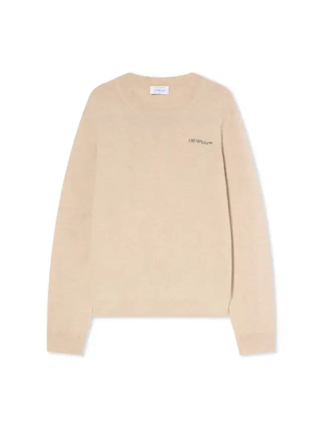 Quote Knit Crewneck Logo Sweater