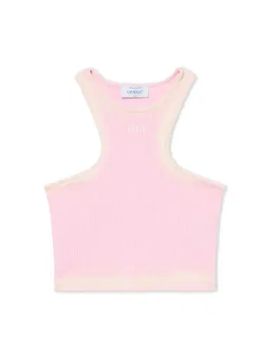 Off-White Spray Off Stamp Ribbed Tank Top | Thumbnail 1 Off-White Spray Off Stamp Ribbed Tank Top | Thumbnail 1