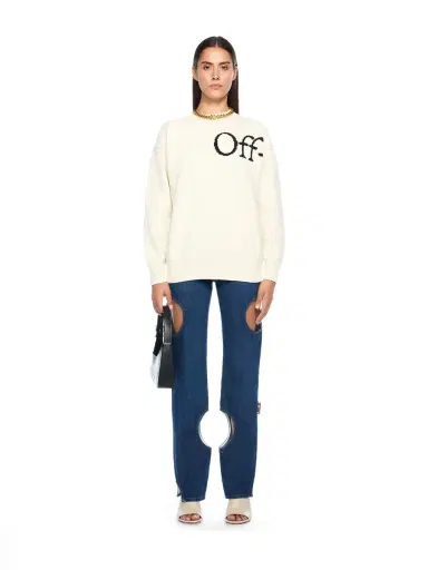 Off-White Bookish Logo Knit Sweater | Thumbnail 2 Off-White Bookish Logo Knit Sweater | Thumbnail 2