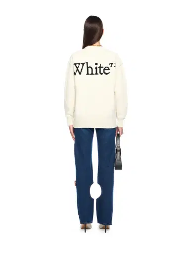 Off-White Bookish Logo Knit Sweater | Thumbnail 4 Off-White Bookish Logo Knit Sweater | Thumbnail 4