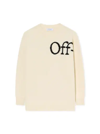 Off-White Bookish Logo Knit Sweater | Thumbnail 1 Off-White Bookish Logo Knit Sweater | Thumbnail 1