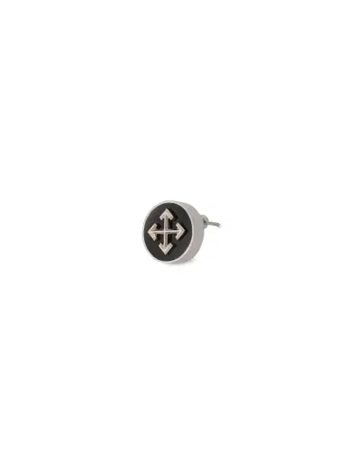 Off-White Round Arrow Mono Earring | Thumbnail 3 Off-White Round Arrow Mono Earring | Thumbnail 3
