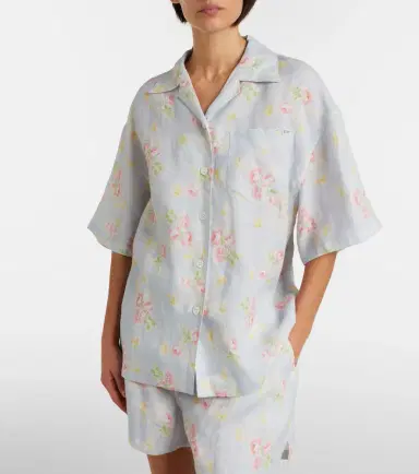 Prada Floral linen shirt | Thumbnail 3